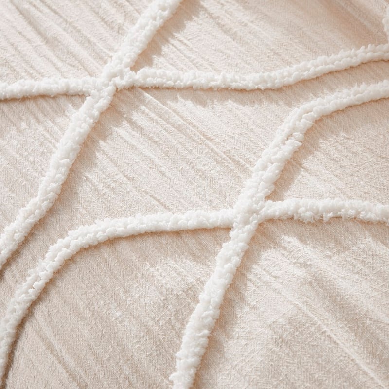 Toro Tufted Natural Quilt Cover