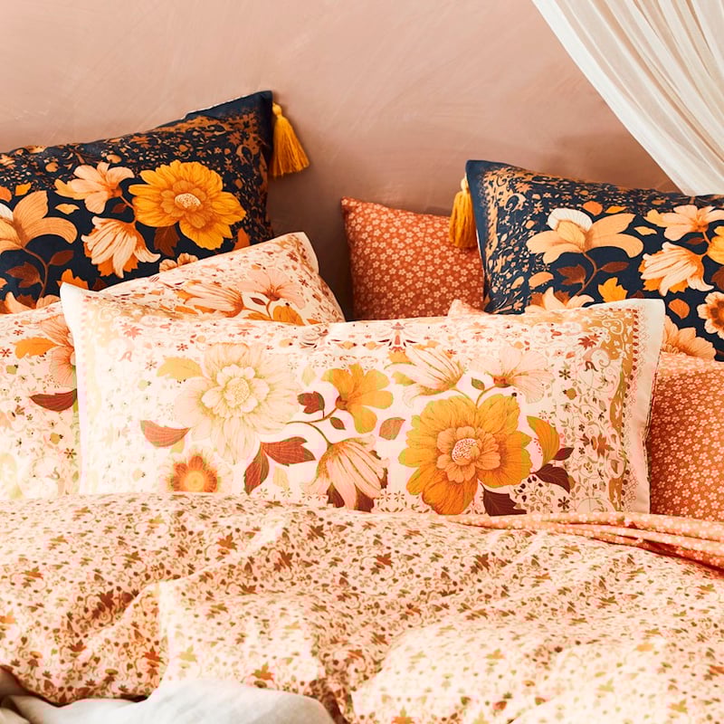 Wandering Folk Dawn Floral Sunset Quilt Cover Set