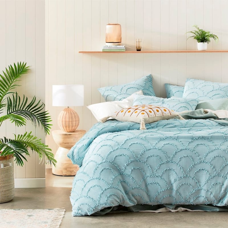 Sachi Aqua Mist Quilt Cover