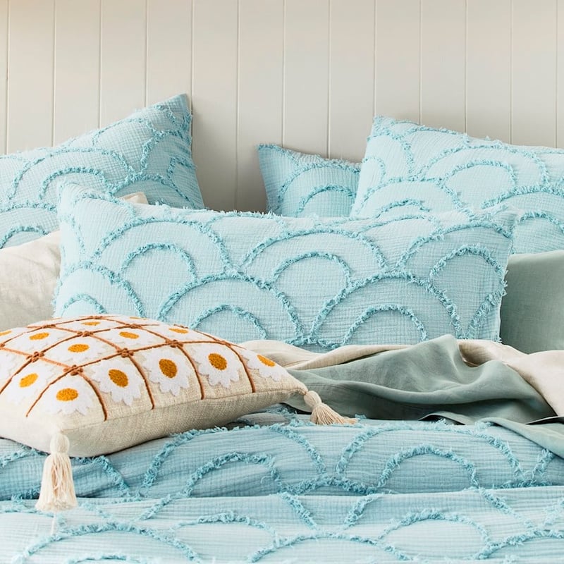 Sachi Aqua Mist Quilt Cover