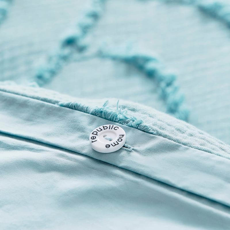 Sachi Aqua Mist Quilt Cover