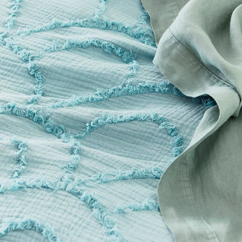 Sachi Aqua Mist Quilt Cover
