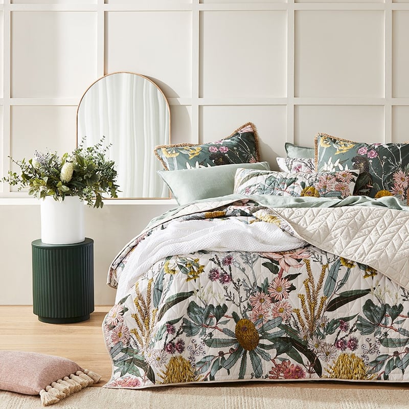 Dusk Bushlands Quilted Coverlet