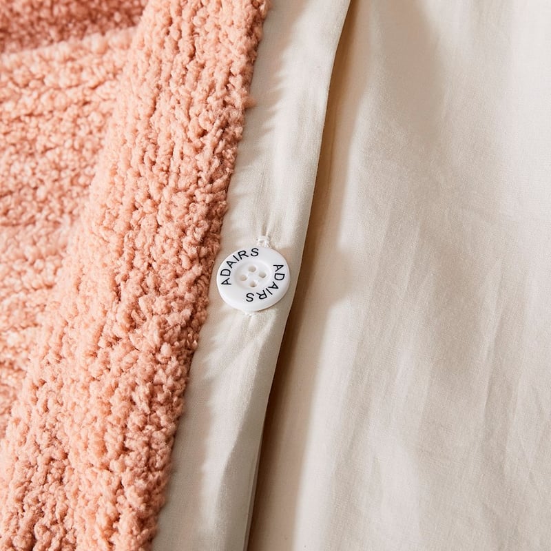 Sunburst Chenille Dusty Peach Quilt Cover