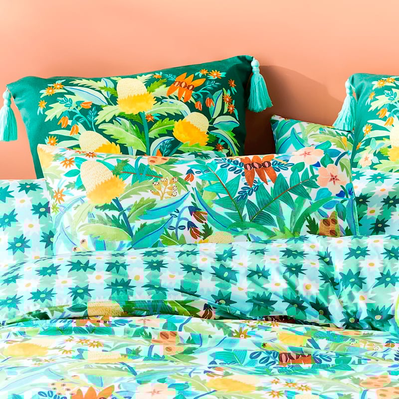 Togetherness Bushdance Quilt Cover Set Quilt Cover Set + Pillowcases