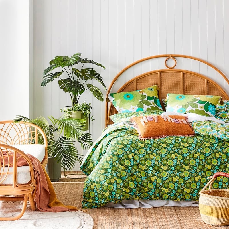 April Floral Green Quilt Cover Set