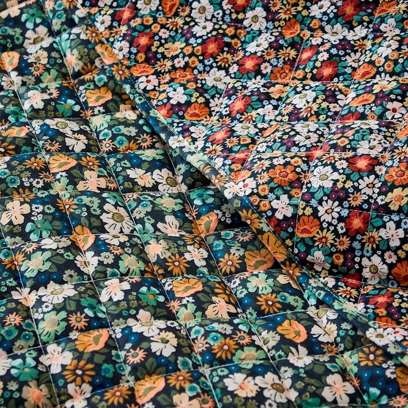 Auburn Floral Quilted Coverlet