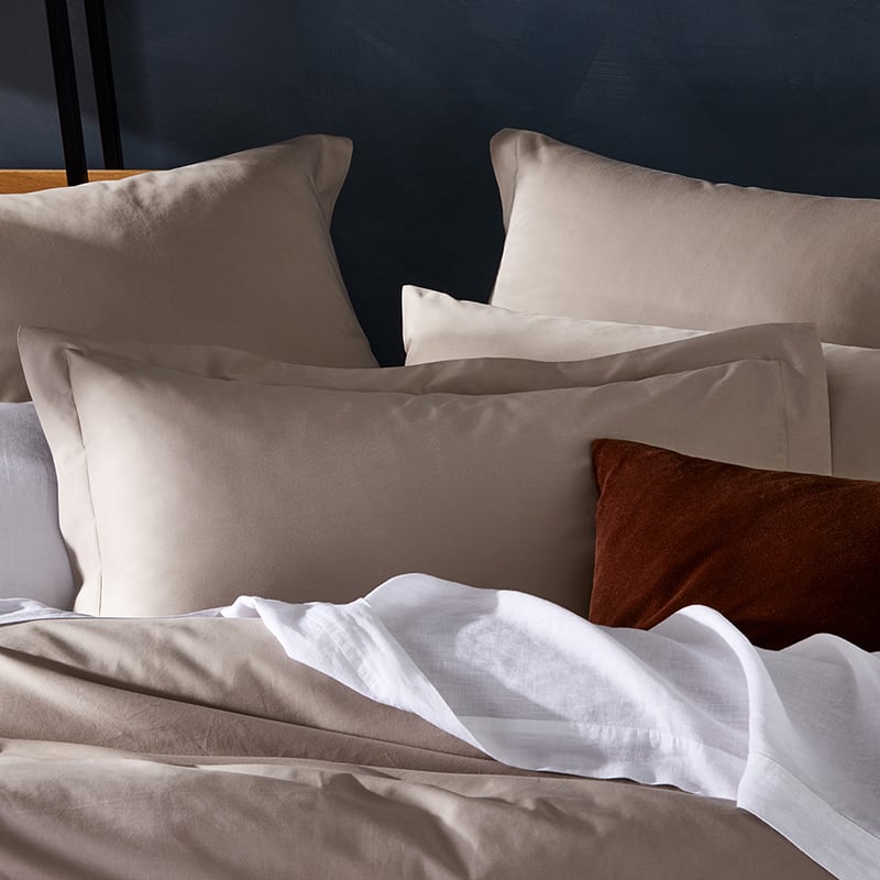 600TC Bamboo Cotton Buff Quilt Cover