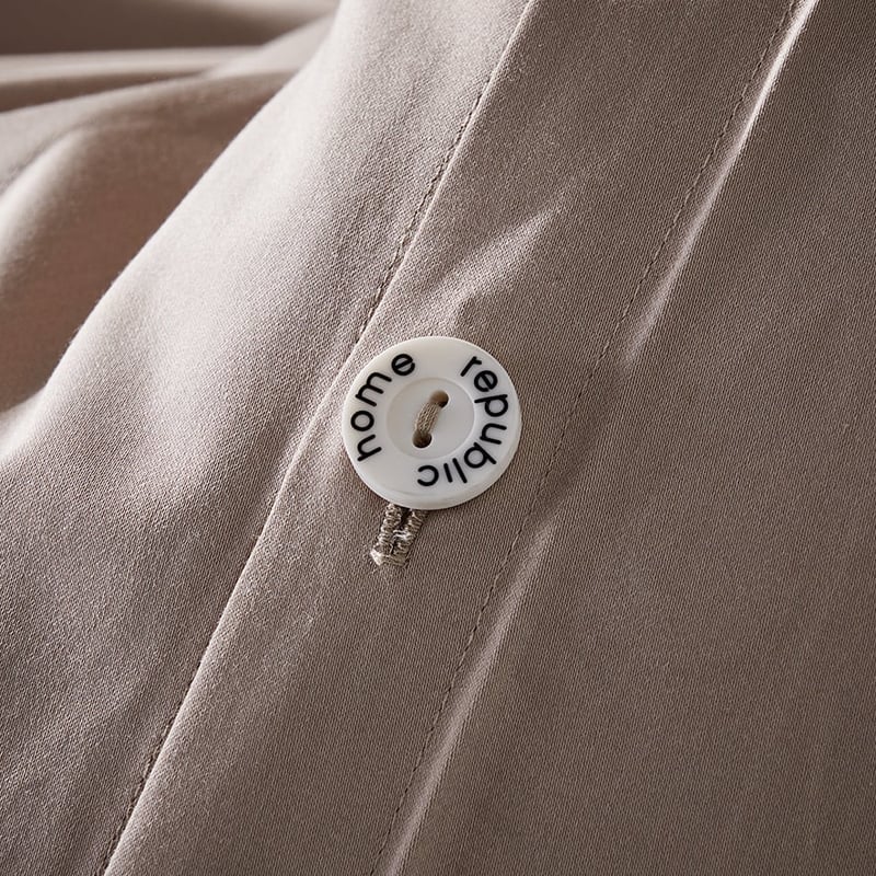 600TC Bamboo Cotton Buff Quilt Cover