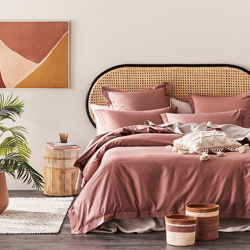 600TC Bamboo Rose Quilt Cover