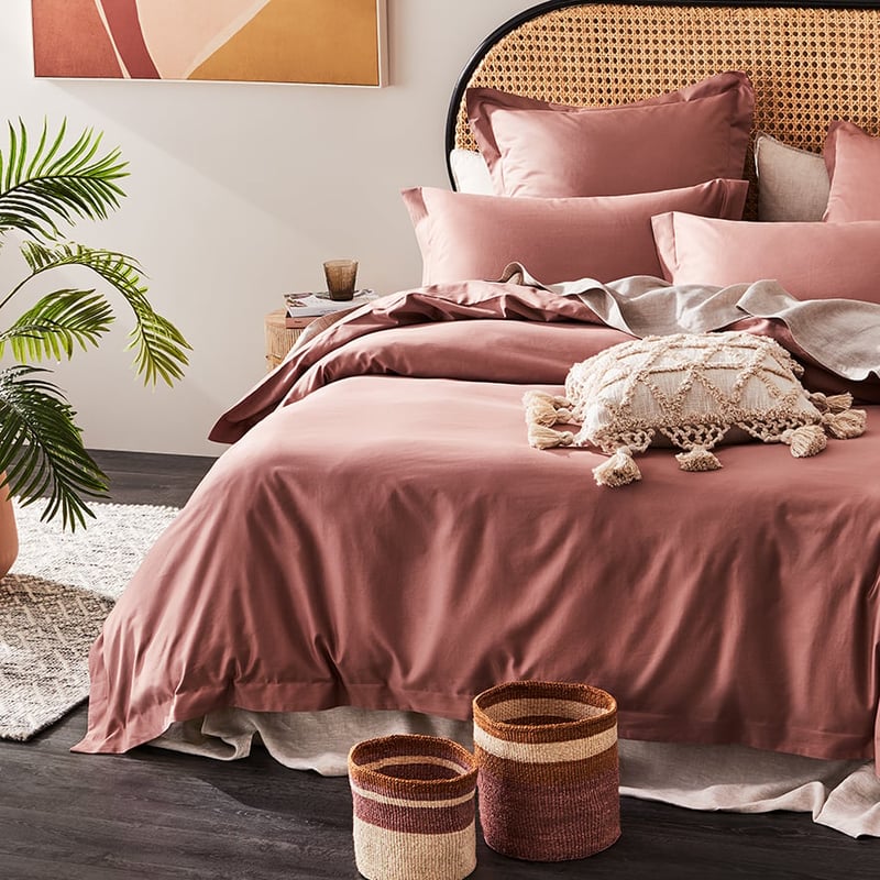 600TC Bamboo Rose Quilt Cover