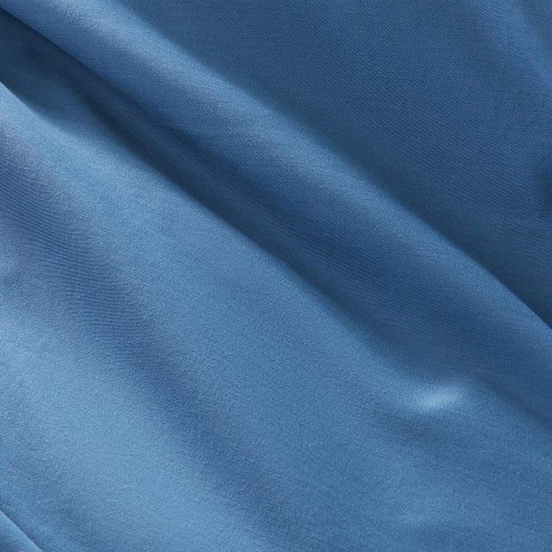 600TC Bamboo Cotton Steel Blue Quilt Cover