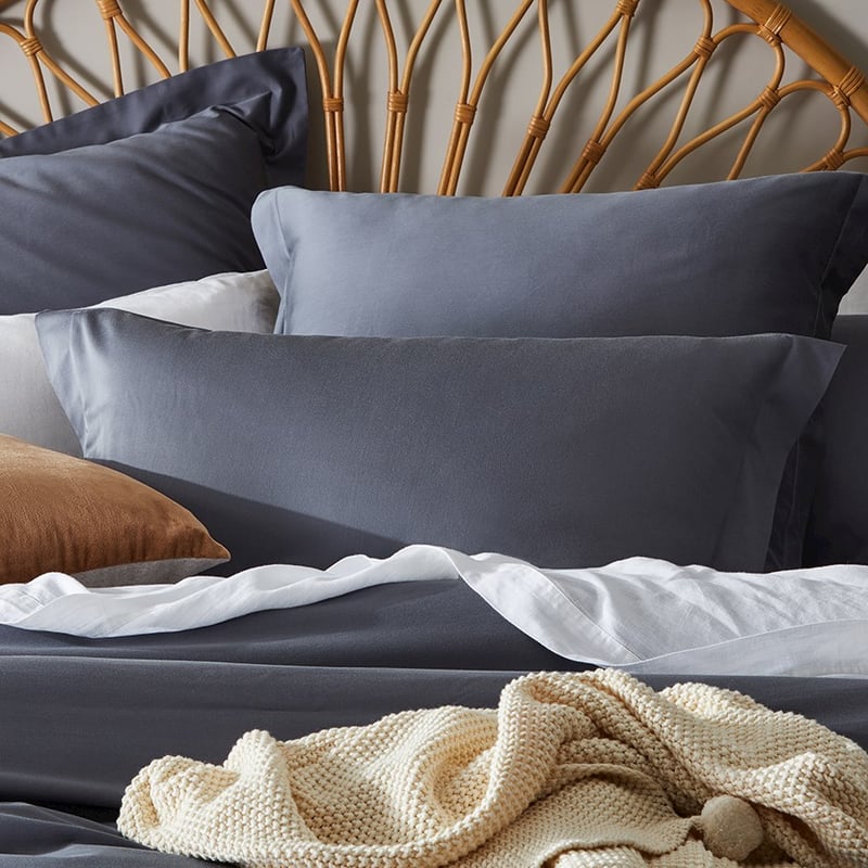 600TC Cotton Bamboo Indigo Quilt Cover
