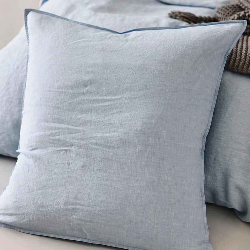 Vintage Washed Linen Quilt Cover Chambray