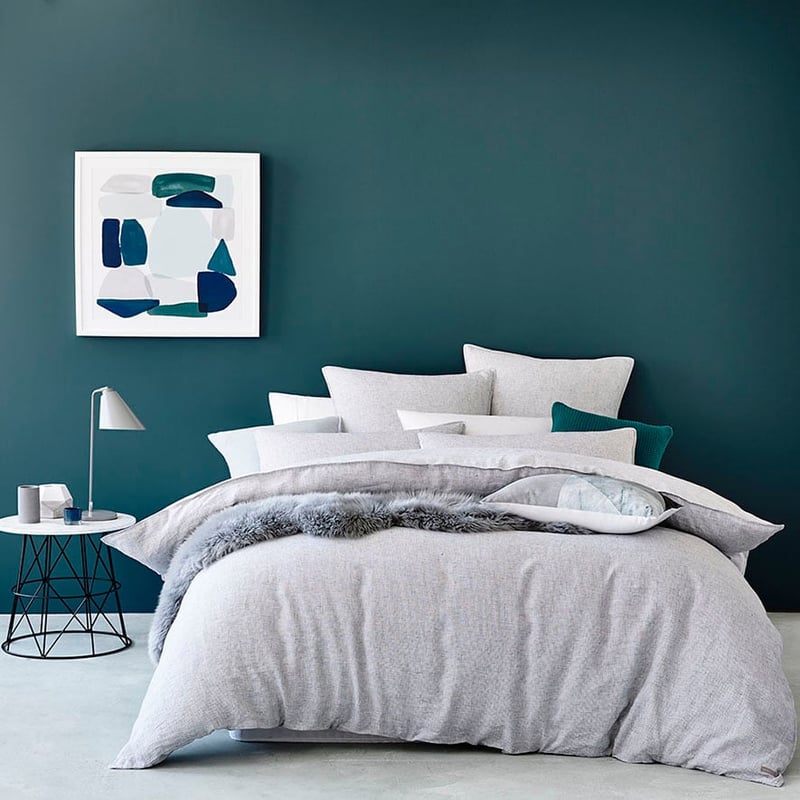 Vintage Washed Linen Quilt Cover Check