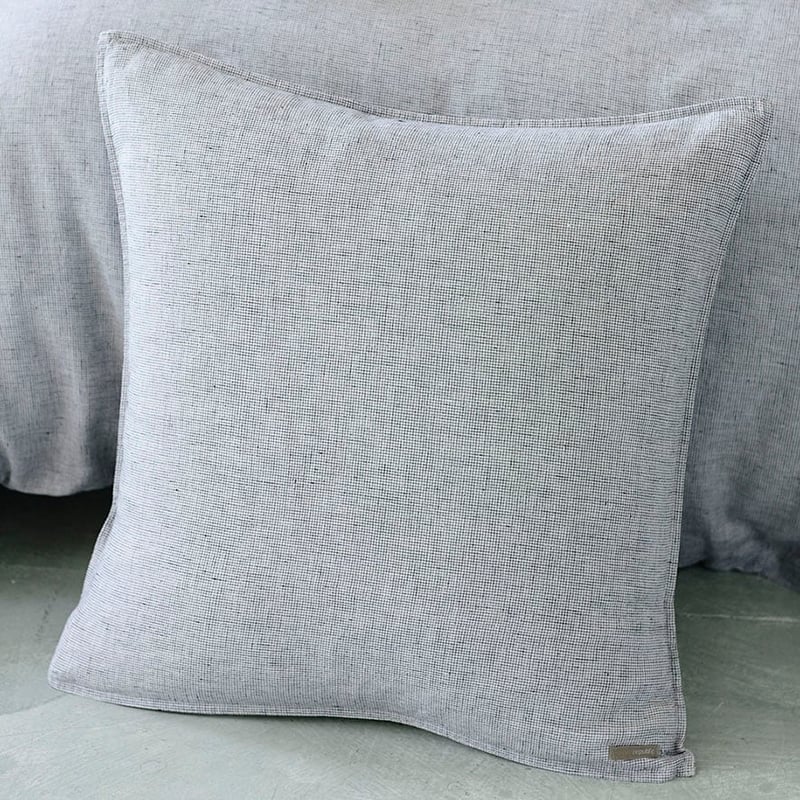 Vintage Washed Linen Quilt Cover Check