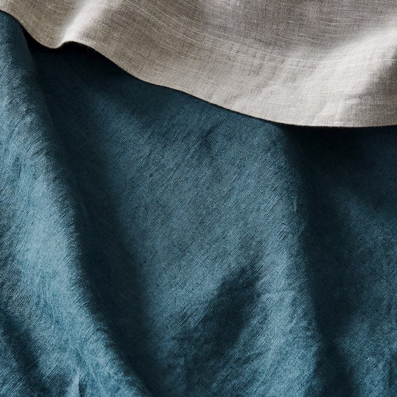 Vintage Washed Deep Teal Quilt Cover