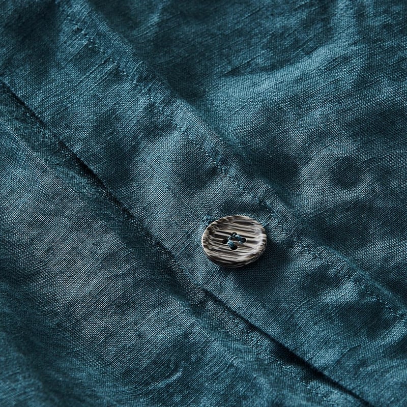 Vintage Washed Deep Teal Quilt Cover
