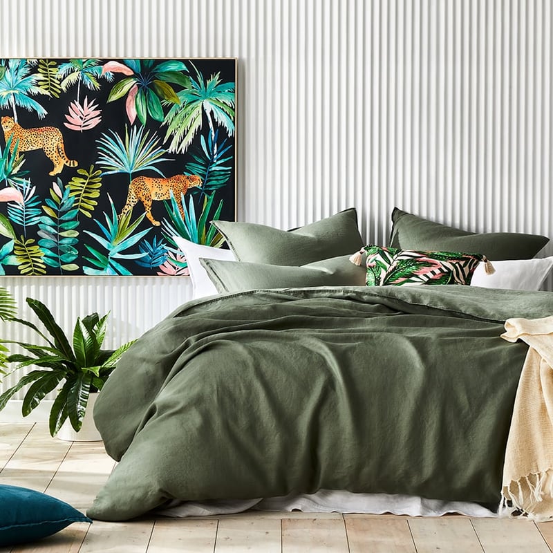 Vintage Washed Bedlinen Khaki 