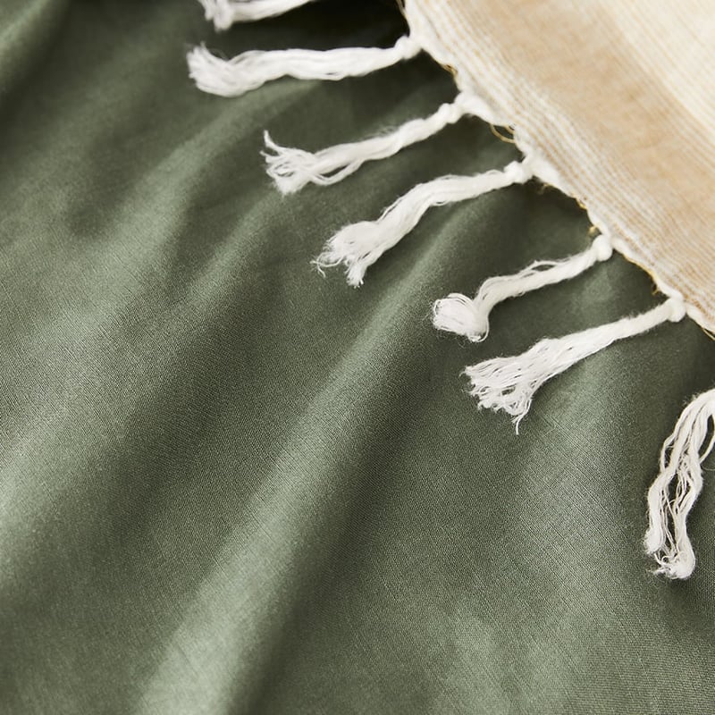 Vintage Washed Bedlinen Khaki 