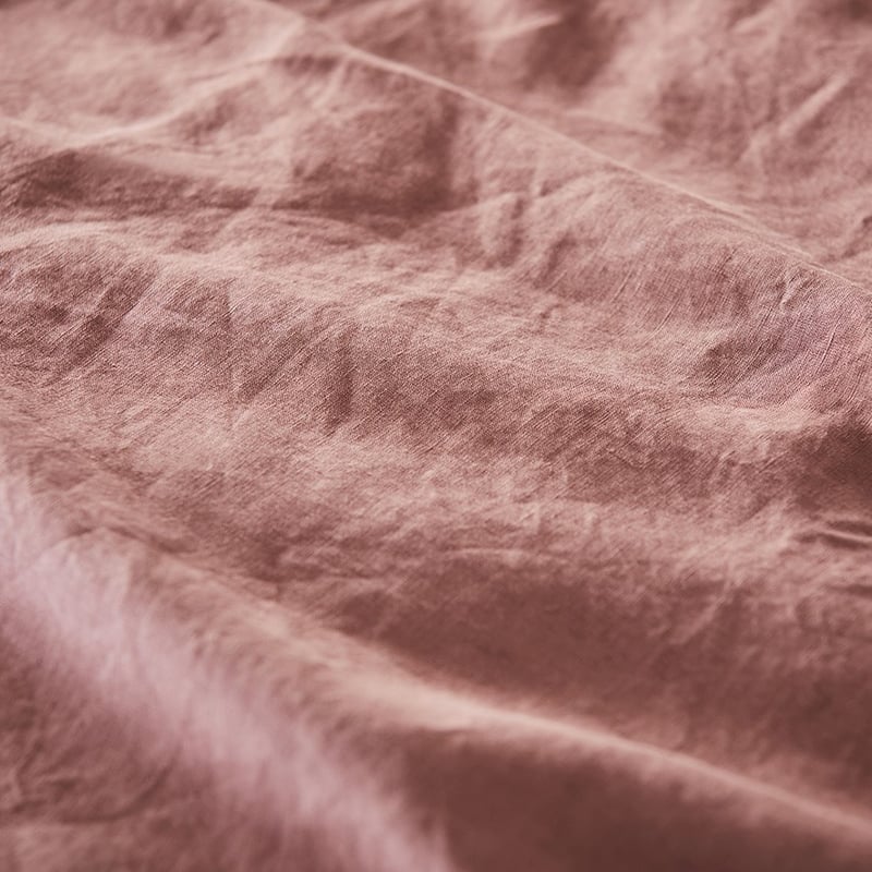 Vintage Washed Linen Rose Quilt Cover