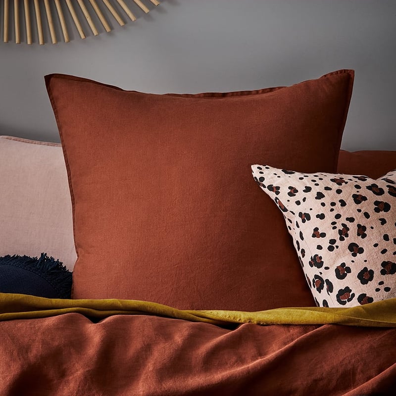 Vintage Washed Linen Sahara Quilt Cover