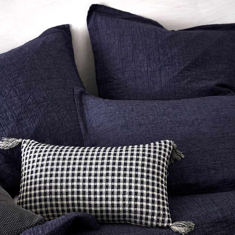 Vintage Washed Denim Coverlet
