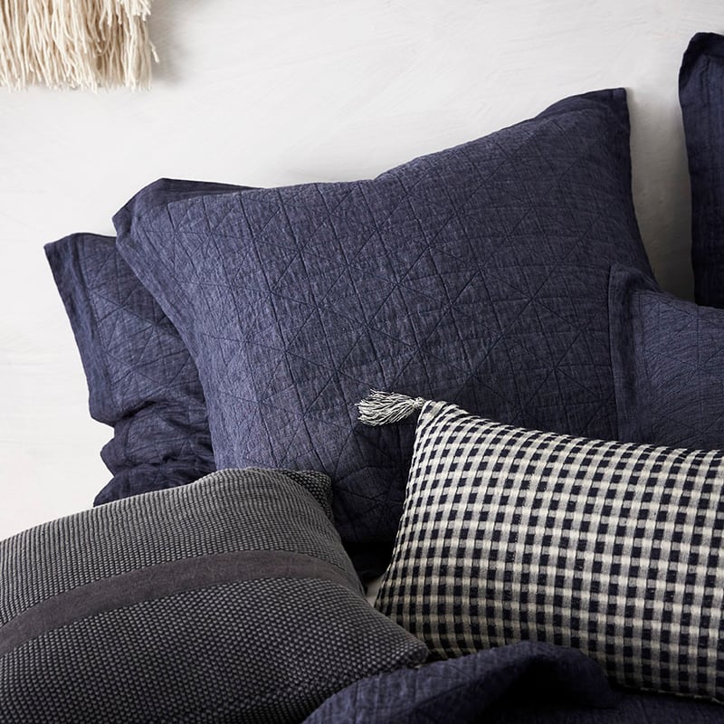 Vintage Washed Denim Coverlet