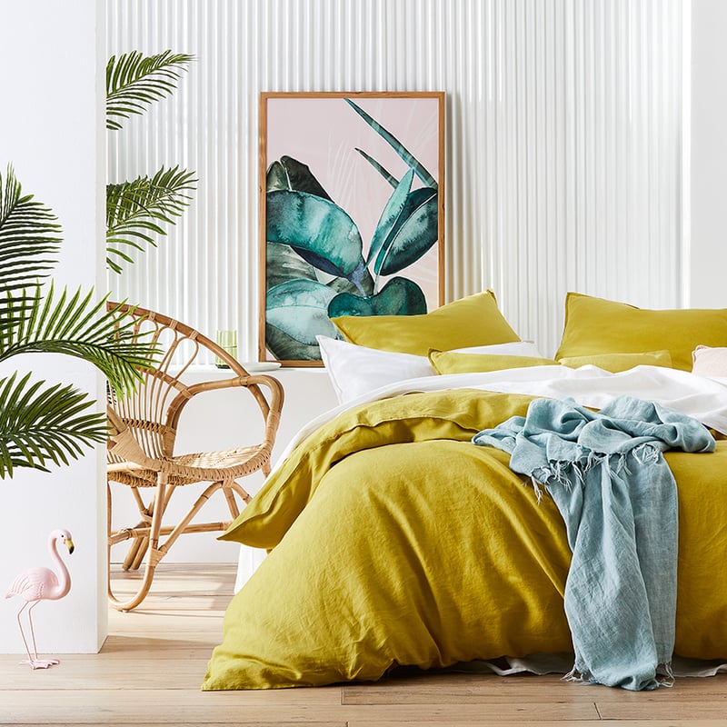 Vintage Washed Linen Acid Quilt Cover