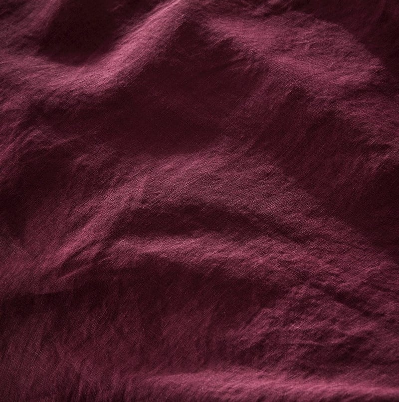 Vintage Washed Bordeaux Quilt Cover