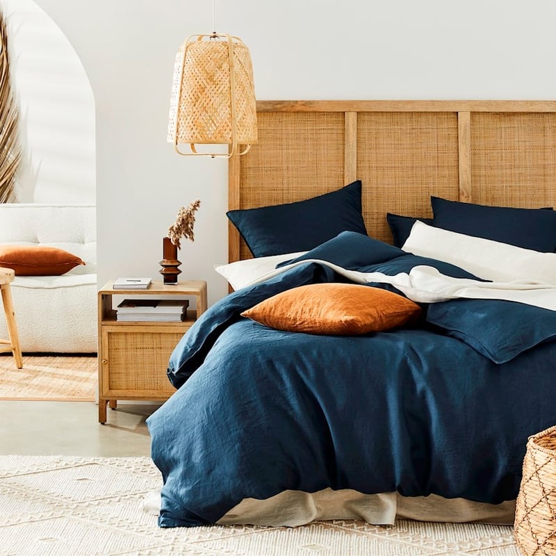 Vintage Washed Linen Old Navy Quilt Cover Separates