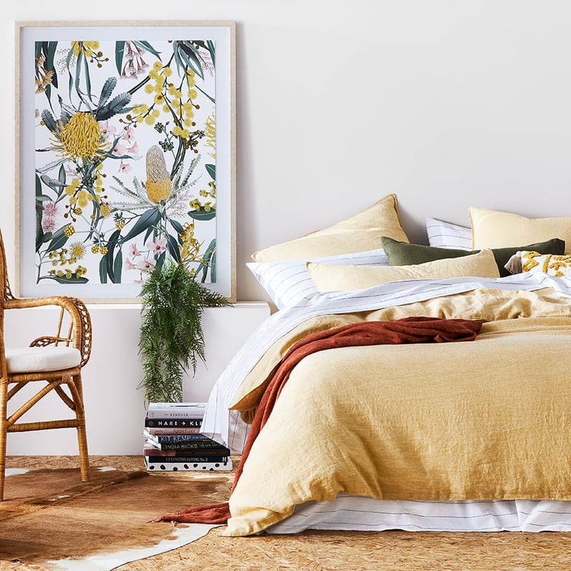 Vintage Washed Linen Sorbet Quilt Cover