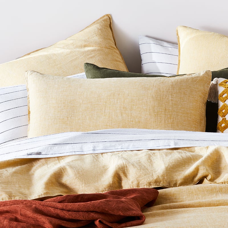 Vintage Washed Linen Sorbet Quilt Cover