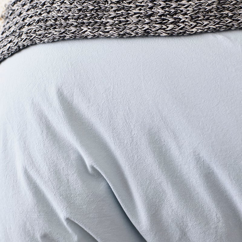 European Collection Stonewash Quilt Cover Air Blue