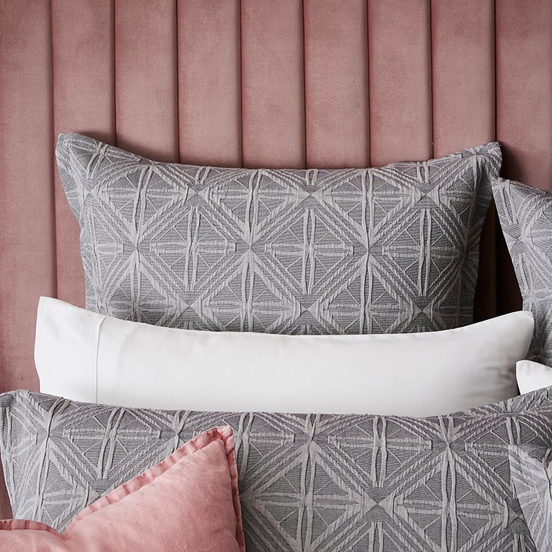 Villa Matelasse Quilt Cover Grey Marle