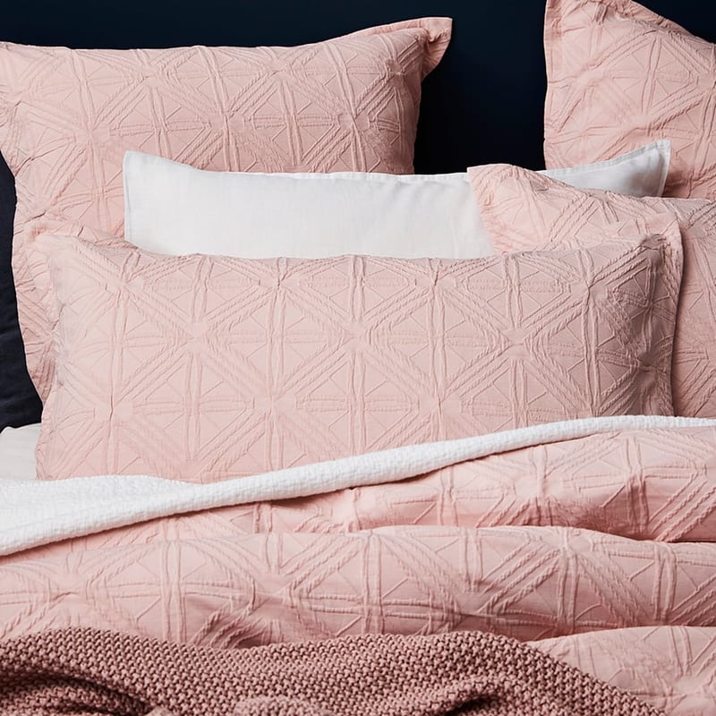 Villa Matelasse Quilt Cover Pink