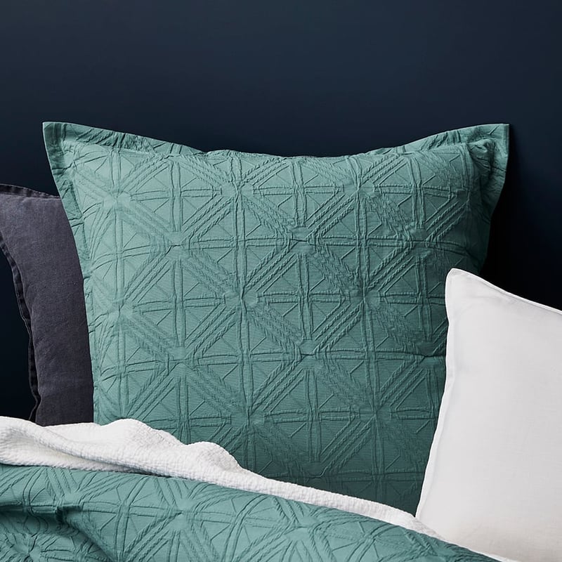 Villa Matelasse Quilt Cover Sage