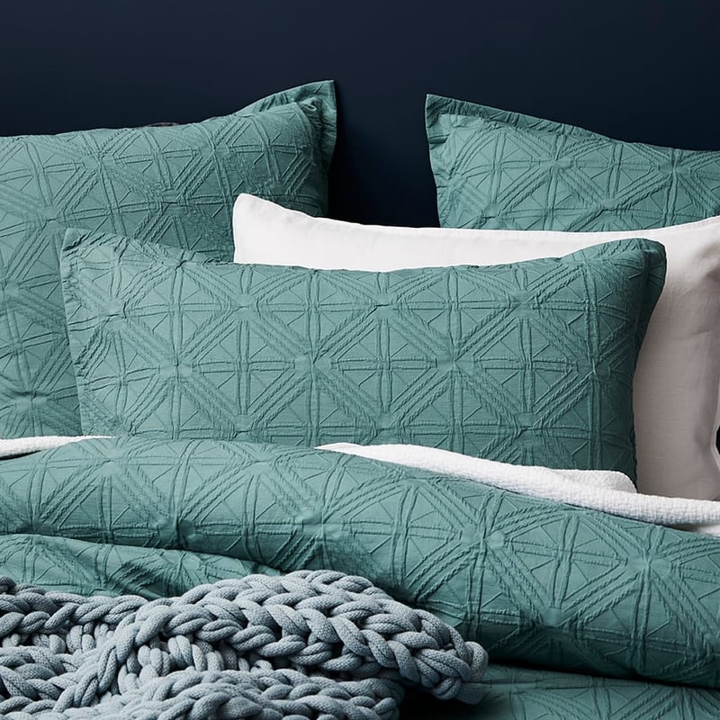 Villa Matelasse Quilt Cover Sage