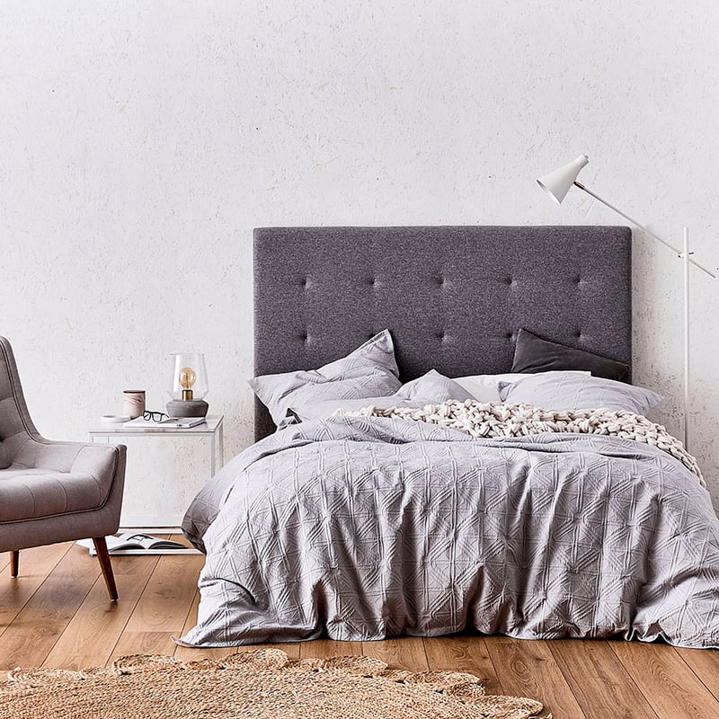 Villa Quilt Cover Soft Grey