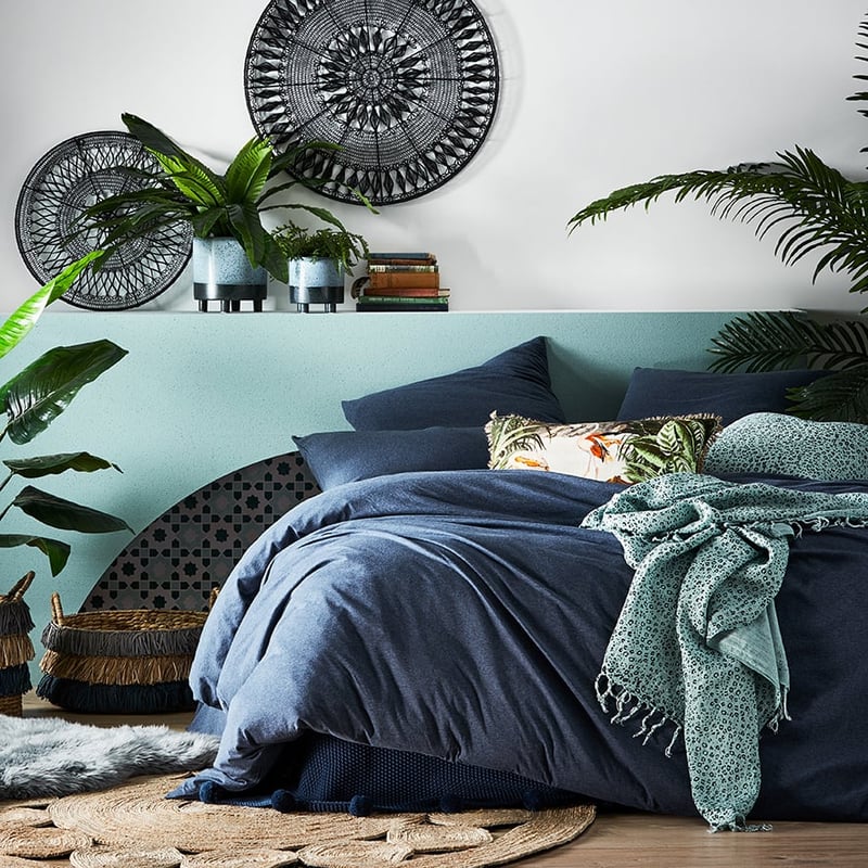 Ultra Soft Jersey Quilt Cover Denim