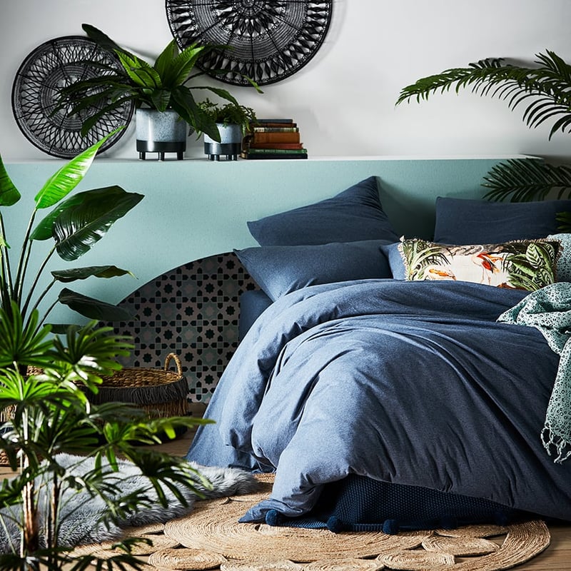 Ultra Soft Jersey Quilt Cover Denim