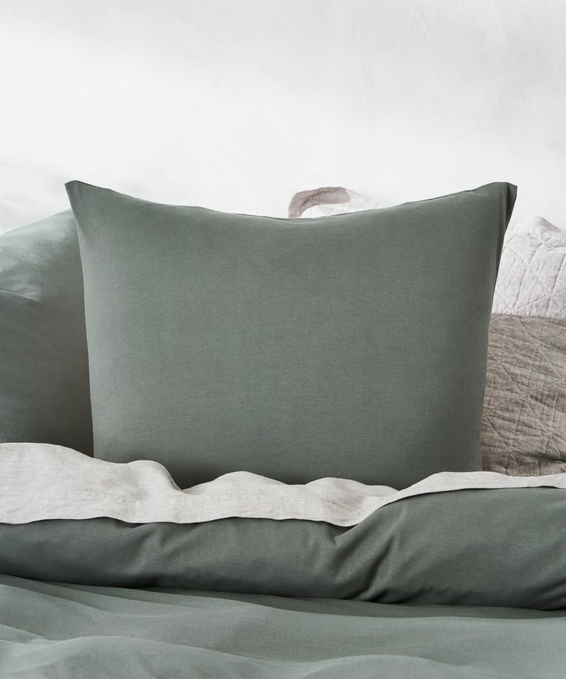 Ultra Soft Jersey Quilt Cover Khaki