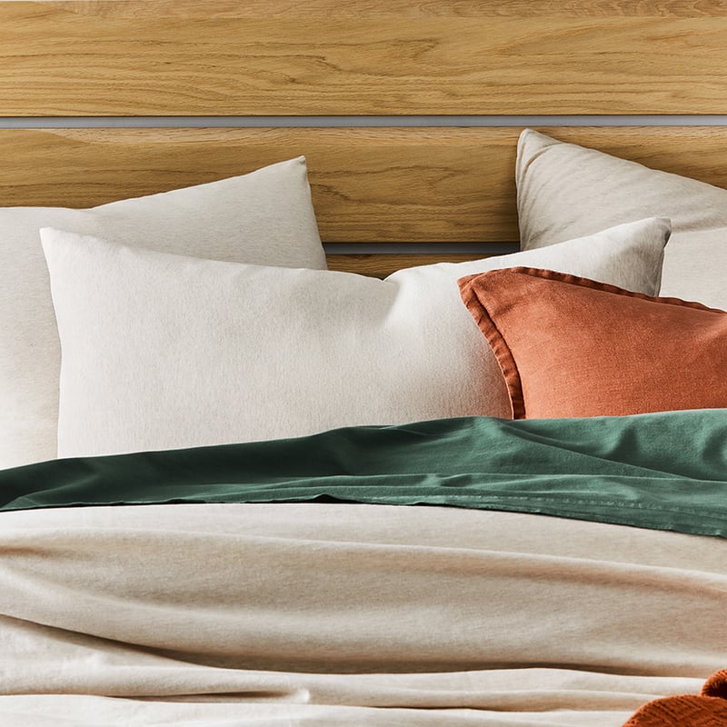 Ultra Soft Jersey Oatmeal Quilt Cover