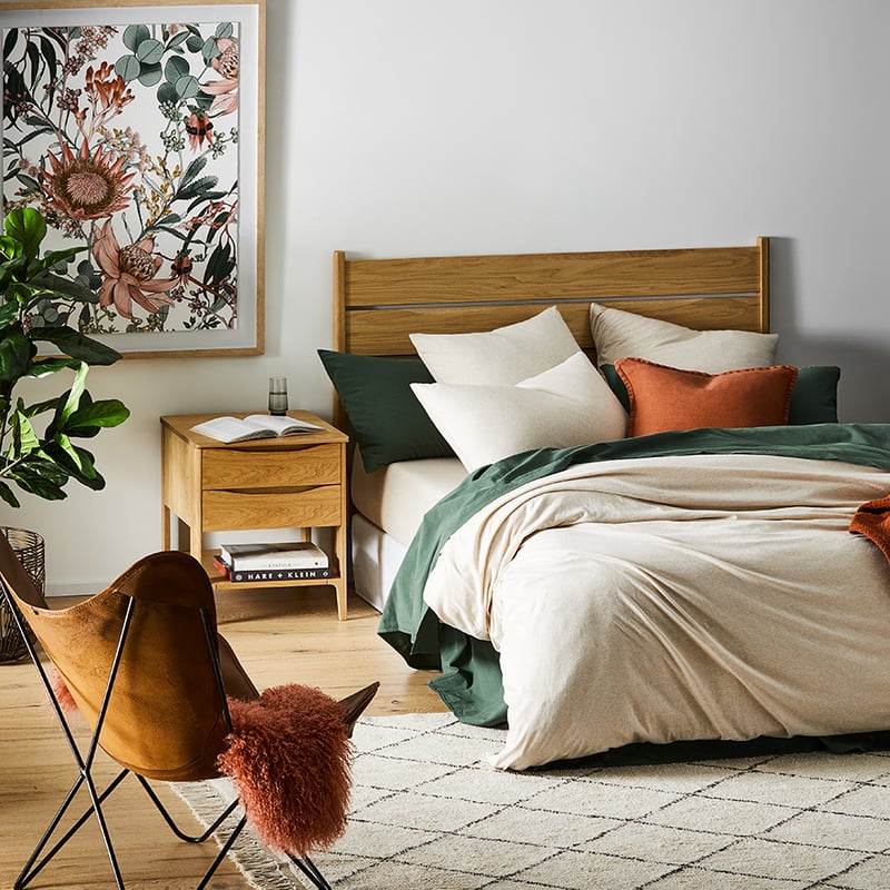Ultra Soft Jersey Oatmeal Quilt Cover