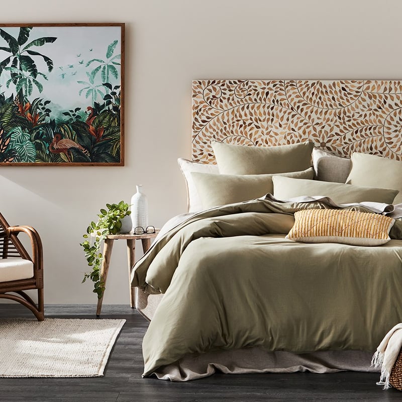 Ultra Soft Jersey Soft Khaki Quilt Cover