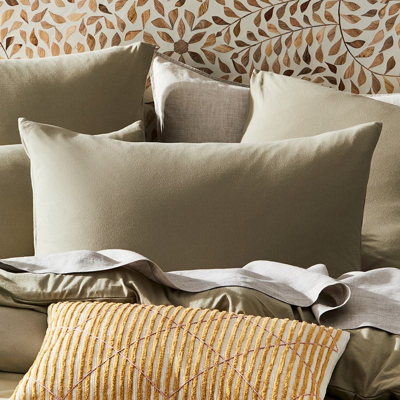 Ultra Soft Jersey Soft Khaki Quilt Cover