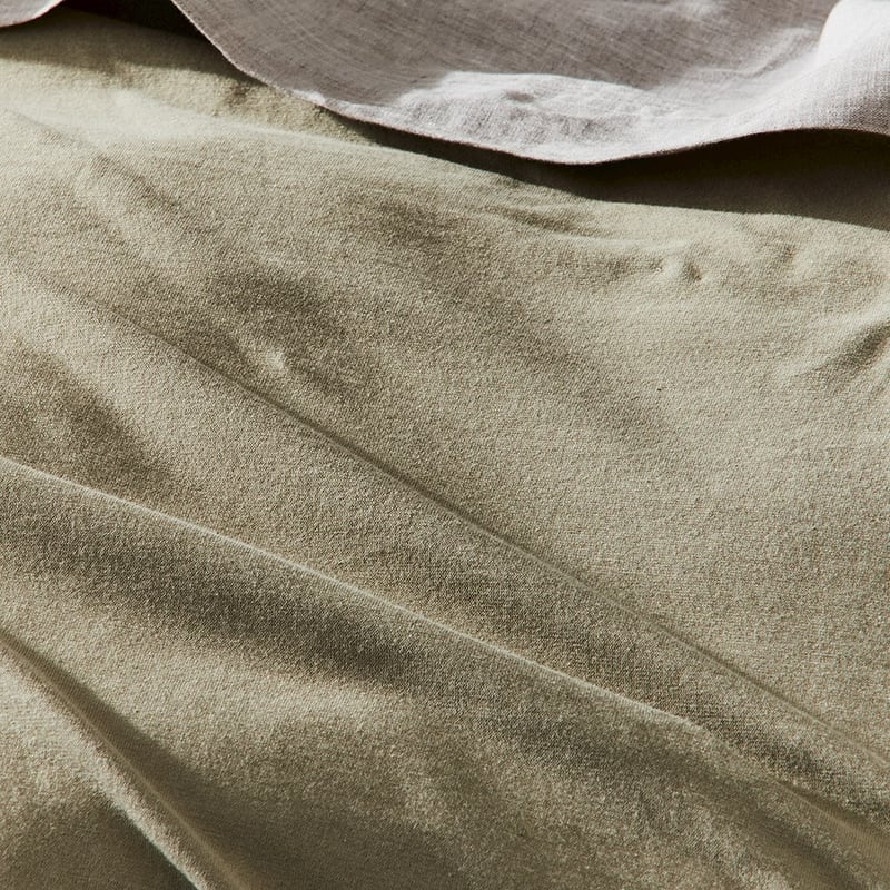 Ultra Soft Jersey Soft Khaki Quilt Cover