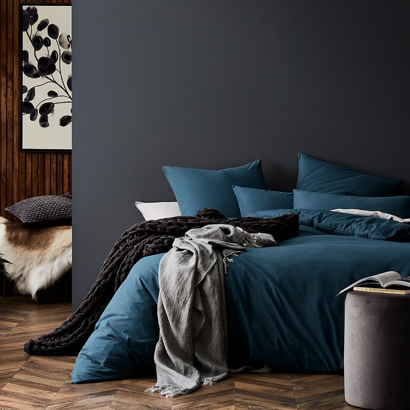 Ultra Soft Jersey Quilt Cover Teal