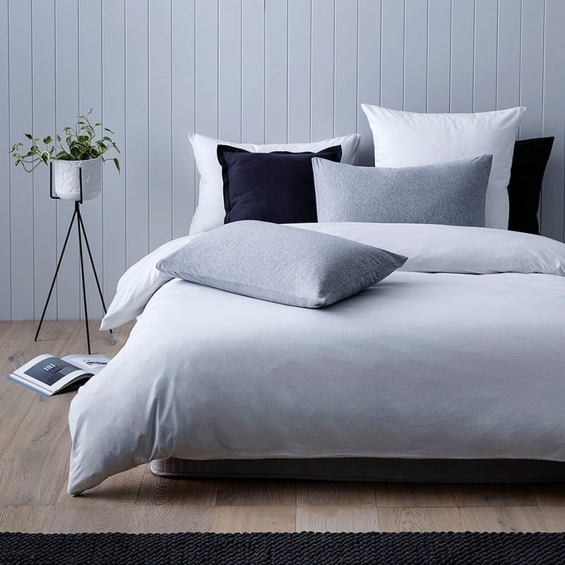Ultra Soft Jersey Quilt Cover White