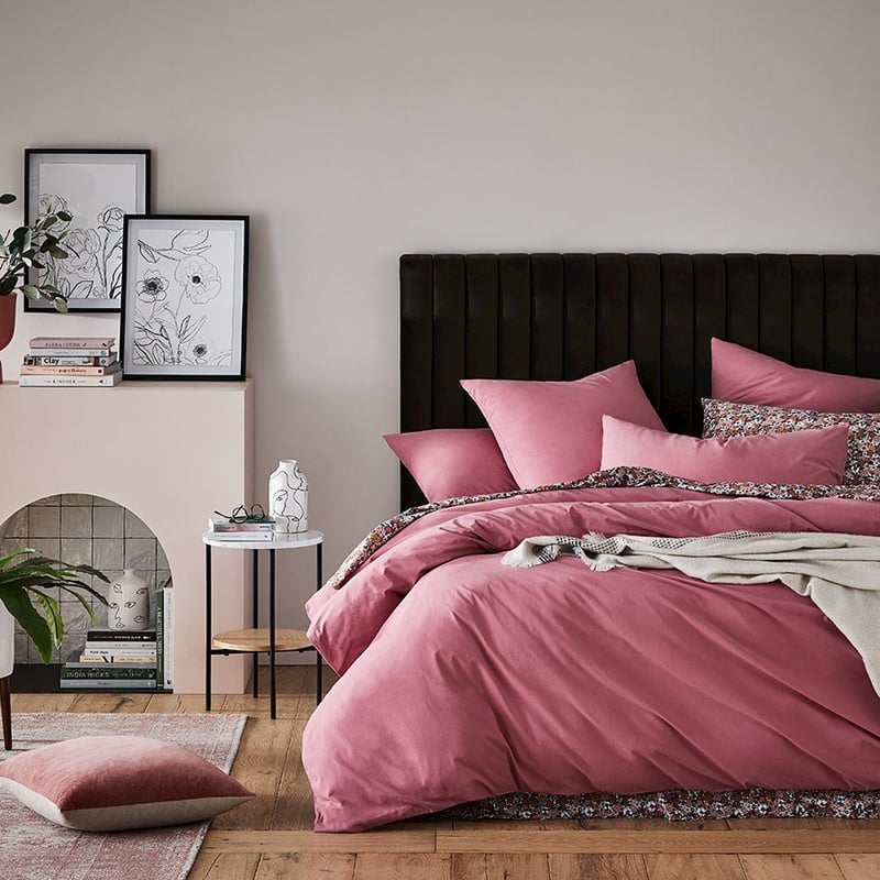 Stonewashed Cotton Berry Quilt Cover 